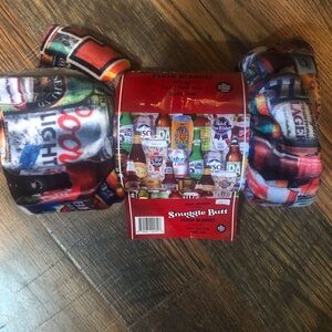 Brief Insanity Snuggle Butt Plush Blanket "Official Beer Taster" 44x60